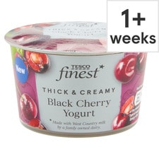 Tesco Finest Black Cherry Yogurt 150G