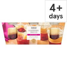 Tesco Raspberry Trifles (3 x 135g) 405g