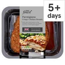 Tesco Finest Parmigiana Crispy Chicken Breasts 395g