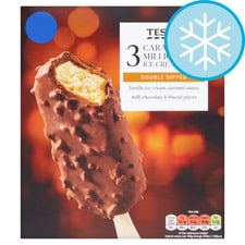 Tesco 3 Caramel Millionaires Ice Cream 270Ml