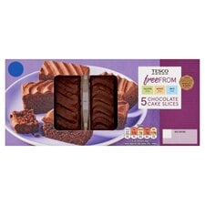 Tesco Free From 5 Chocolate Cake Slices