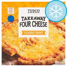 TESCO TAKEAWAY 4 CHEESE PIZZA 480g