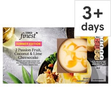 Tesco Finest 2 Passion Fruit, Coconut & Lime Cheesecake 150g