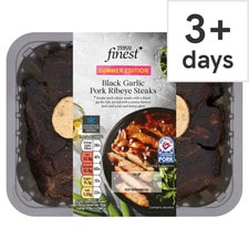 Tesco Finest Black Garlic Pork Ribeye Steaks 500g