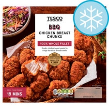 Tesco BBQ Chicken Breast Chunks 650G