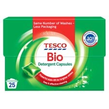 Tesco Biological Detergent Capsules 25W 425Ml