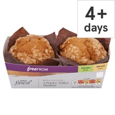 Tesco Finest Free From 2 Sticky Toffee Muffins