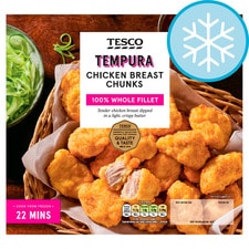 Tesco Tempura Chicken Breast Chunks 650G