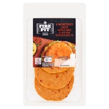 Tesco Fire Pit 4 Monterey Jack Burger Melts 100G