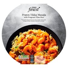 Tesco Finest Prawn Tikka Masala & Pilau Rice 400G