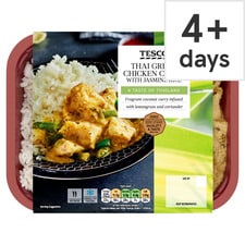 Tesco Thai Green Chicken Curry & Jasmine Rice 400G