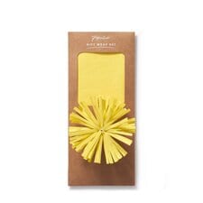 Paperchase Neon Christmas Tissue Paper & Bow Gift Wrap Set - Yellow