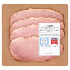 Tesco Thick Cut Honey Roast Ham 120g 