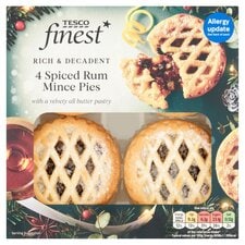 Tesco Finest 4 Spiced Rum Mince Pies 