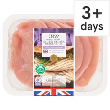 Tesco British Turkey Breast Steaks 380G