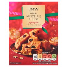 Tesco Mince Pie Fudge 125g