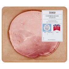 Tesco Deli Cooked Ham 120G