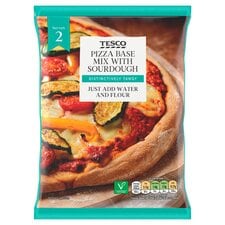 Tesco Pizza Base Mix With Sourdough 145G