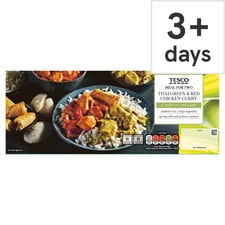 Tesco Thai Green & Red Chicken Curry Meal For 2 975G