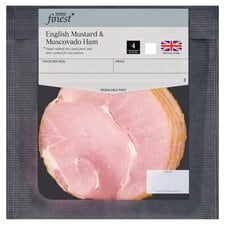 Tesco Finest English Mustard and Muscovado Sugar Ham 100g