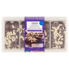 Tesco 4 Double Chocolate Mini Loaf Cakes