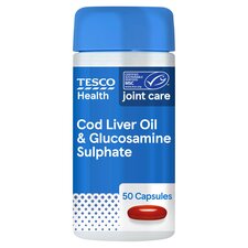 Tesco Health Joint Care Capsules with Cod Liver Oil & Glucosamine Sulphate - 50s