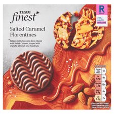 Tesco Finest Salted Caramel Florentines 105G