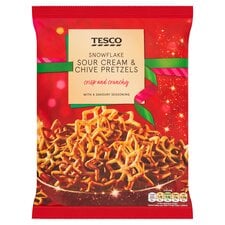 Tesco Sour Cream & Chive Pretzels 200G