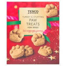 Tesco Turkey & Stuffing Paw Treats for Dogs 200g