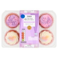 Tesco 6 Unicorn Cupcakes