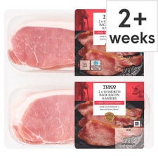 Tesco 2x10 Smoked Back Bacon Rashers 600g