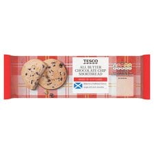 Tesco All Butter Chocolate Chip Shortbread 120g