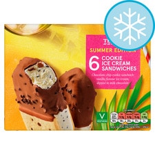 Tesco Cookies and Cream Ice Cream Sandwich 510ml (6x85ml)