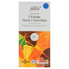 Tesco Finest Orange 47% Dark Chocolate 100g