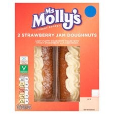 Ms Molly's 2 Strawberry Jam Doughnuts