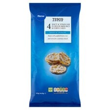 Tesco Salt & Vinegar Flavoured Mini Rice & Corn Cakes 4X25g