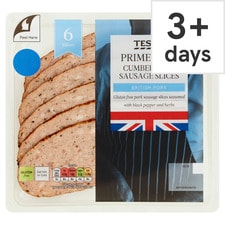 Tesco Prime Cuts Cumberland Sausage Slices 150G