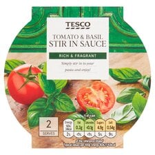 Tesco Tomato & Basil Stir In Sauce 155G