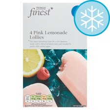 Tesco Finest Pink Lemonade Lollies 4X73ml