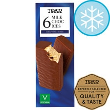 Tesco Milk Chocolate Ices 6 X 70Ml