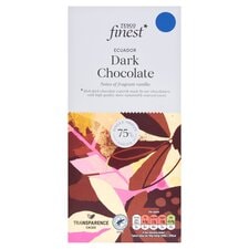 Tesco Finest 75% Ecuador Dark Chocolate 100g