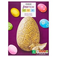 Tesco Free From White Chocolate Crunch Egg 180G