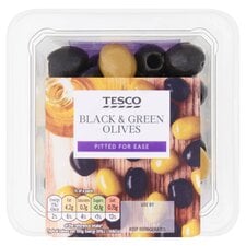 Tesco Black & Green Olives 150g