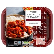 Tesco Korean Style Sticky Chicken & Jasmine Rice 400g