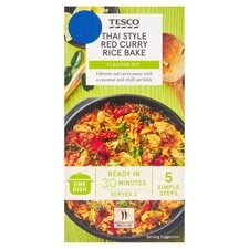 Tesco Thai Style Red Curry Rice Bake Flavour Kit 33g