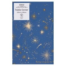 Tesco Constellation Star Table Cover 180 X 120Cm