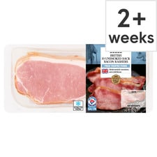 Tesco British 10 Unsmoked Back Bacon Rashers 300G