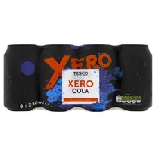 Tesco Xero Cola 8x330ml