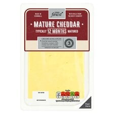 Tesco Finest Mature Cheddar Cheese Slices 150G