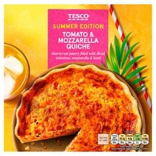 Tesco Tomato & Mozzarella Quiche 400G